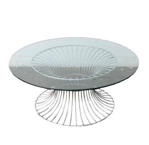 Mesas de centro de alambre de metal Base resistente, aspecto elegante, ideal para decoración de salas de estar, cafeterías y salones - Product Image 6