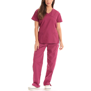Uniforme d'infirmière respirant personnalisable, ensemble de gommage médical à la mode pour gommages d'allaitement unisexe en spandex pour usage hospitalier - Product Image 2