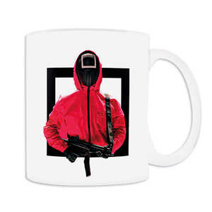 Tazas de Cerámica Novedosas de Squid Game, 3 Figuras OJM, Diseño Pintado a Mano, Aptas para Lavavajillas, para Regalos Promocionales y Uso Personal - Product Image 3