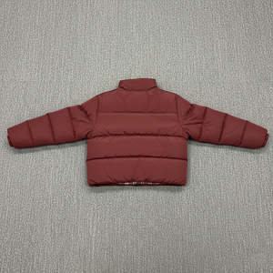 Nouvelle conception, veste matelassée pour femme de couleur marron foncé, tissu respirant, manches longues, veste à fermeture éclair oversize, veste à bulles pour l'hiver - Product Image 5