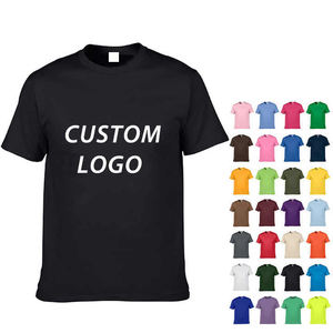 Venta al por mayor Custom Dtg Print logo Camiseta de algodón en blanco Drop Shoulder T-shirt para hombres - Product Image 2