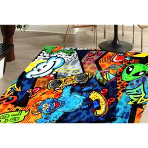 Tapis imprimé avec des monstres mignons : décoration unique pour la chambre des enfants, tapis en chenille - Product Image 2