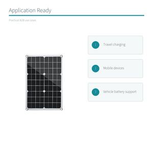 Panel Solar Flexible Portátil de 18W 18V con Salida USB para Carga en Viajes - Product Image 4