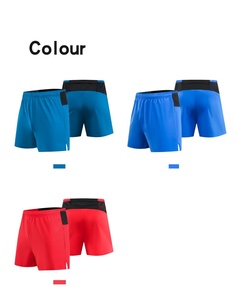 Short de course léger de couleur unie avec poche en maille pour hommes Logo personnalisé Marathon à séchage rapide Expédition DDP - Product Image 6