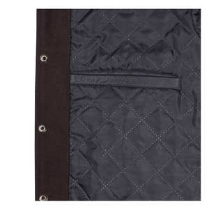 Chaqueta de invierno al aire libre para hombres 2025 Patchwork venta al por mayor chaquetas de bombardero de béisbol Varsity Letterman en blanco - Product Image 4