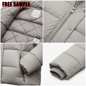 Chaqueta Acolchada de Invierno para Mujer, Chaqueta Acolchada Ultracálida, Ligera, para Hombre y Mujer, Abrigo de Invierno Cortavientos - Product Image 2