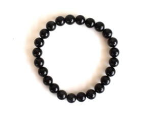 Wholesale Selling Black Color <b>Rainbow</b> Black Obsidian Hand Polished 8mm Healing <b>Bracelet</b> For Meditation Jewelry - Product Image 5