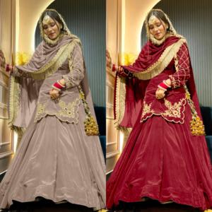 Vente en gros de costume Sharara ethnique indien pour femmes, 3 pièces, design de créateur, lourd, Punjabi Patiala avec couture Patiala pour les occasions spéciales - Product Image 4