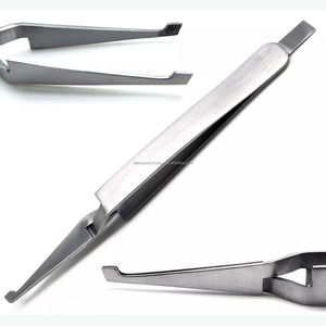 Pinzas de ortodoncia dentales manuales, herramienta de colocación y despegado de soporte de extremo largo de acero inoxidable, etiqueta privada OEM certificada CE - Product Image 1