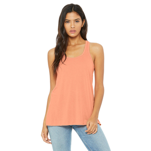 Camiseta sin mangas para mujer de calidad superior Diseño largo elegante Ropa activa para entrenamiento Impresión de logotipo personalizado - Product Image 4