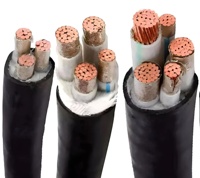 Câble d'alimentation haute tension 26/35kV YJV22 avec conducteur en cuivre, armure en acier, gaine en PVC, diamètre du conducteur 12mm