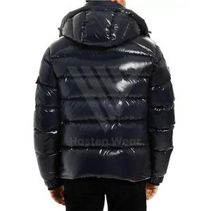 Nouvelle arrivée Veste matelassée à capuche vintage pour hommes et logo personnalisé imprimé Vêtements d'hiver Veste matelassée grande taille - Product Image 6