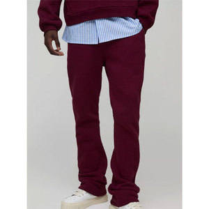 Joggers personalizados pantalones de chándal de los hombres de cordón de color sólido Casual Track recto curvado pantalones de rayas pantalones de los hombres - Product Image 1