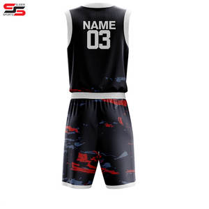 Kit uniforme de basket-ball sublimé imprimé numérique vêtements de sport - Product Image 2