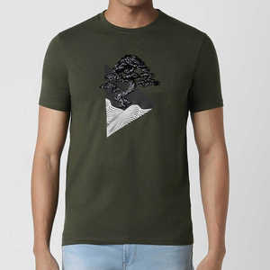 Logotipo personalizado 300GSM hombres Streetwear Box Cut Tee Heavyweight recortada superior gráfico de algodón de gran tamaño Boxy Fit camiseta - Product Image 1