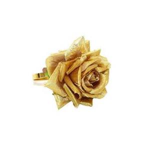 Epoxy Elegant Design Brass Gold Polished Round Thick Napkin <b>Ring</b> With Embossed Strips design for Table Decoration Napkin <b>Ring</b> - Product Image 3