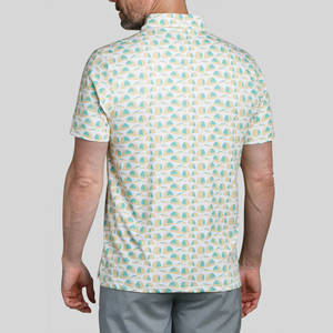 Polo imprimé à manches longues et courtes pour homme, vêtement de couleur contrastante, Streetwear décontracté, à la mode, automne - Product Image 2