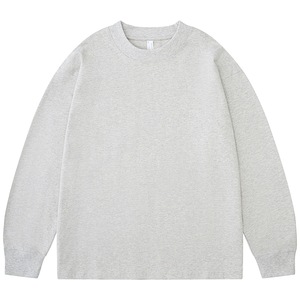 T-shirts pour hommes de haute qualité personnalisés en gros, 100% coton, vêtements de rue, manches longues, logo personnalisé, t-shirts oversize vierges - Product Image 2