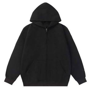 Casual Streetwear Winter Digital Print Oversized Zipper Men's Hoodies 100% Cotton Fleece Eco-Friendly Customized OEM/ODM - Product Image 4