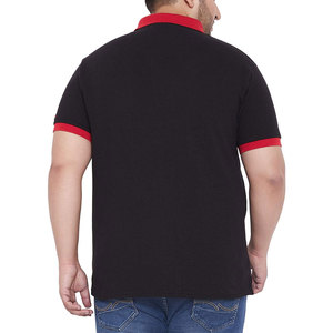 Polo para hombre de talla grande de color sólido de tela suave de calidad superior 2024 Polo para hombre de talla grande de último diseño - Product Image 3