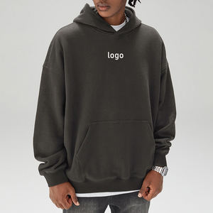 Nouveauté : sweat-shirt en coton pour homme, design oversize, uni, chaud, épais, vêtements d'hiver, manches longues, poche en coton, sweat-shirt tendance pour homme - Product Image 1