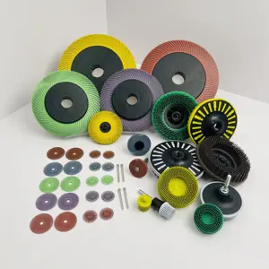 4.5 "120 Grit Trắng lông đĩa gốm-nhôm Oxit mài mòn lông đĩa với 5/8"-11 Kích thước chủ đề