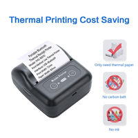 Imprimante thermique portable mini 80 mm, interface WiFi, compatible iOS, certifiée ROHS, USB, garantie 2 ans, papier pour reçus