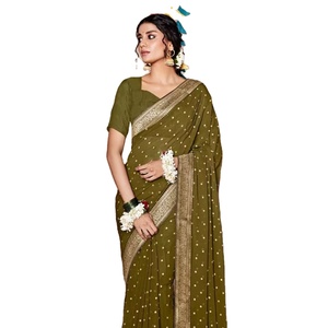 100% ผ้าไหมที่มีเส้นขอบและคอลเลกชันสีแสด - Product Image 1