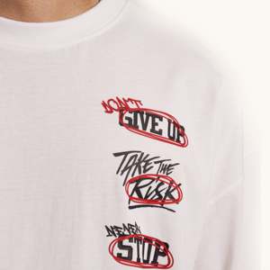 <b>Only</b> Motive White T-Shirt with 3D Print Breathable Jersey Sustainable Loose Fit Screen Printed Logo - Product Image 5