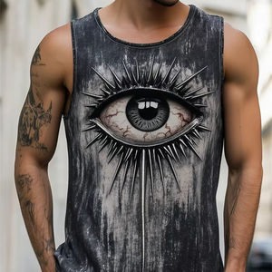 Débardeurs sans manches en tricot respirant pour hommes pour la course à pied Gym Fitness - Product Image 1