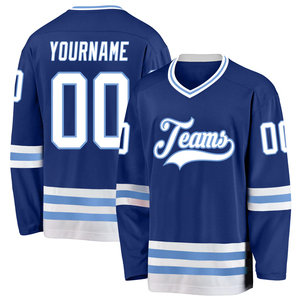 Conjuntos de Camisetas de Hockey Personalizadas al por Mayor 2025, Trajes de Hockey sobre Hielo Reversibles Sublimados con Nombre de Equipo OEM - Product Image 1