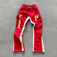 Pantalon de jogging évasé à carreaux style hip-hop personnalisé pour hommes, respirant et empilé, idéal pour l'été