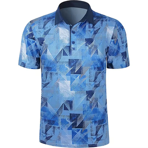 Personnalisé sublimé hommes pour polos tissu de coton respirant vêtements décontractés et d'extérieur marque privée service OEM ODM - Product Image 1