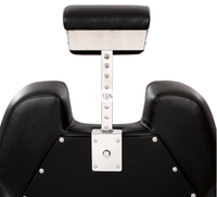Chaise de salon de coupe de cheveux pour hommes noirs de haute qualité meubles en cuir synthétique en métal fabriqué pour les salons de coiffure