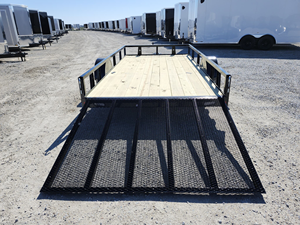 Remorque utilitaire à essieu simple 7x14 2026 Rice Trailers 82x14 avec porte de 5 pieds, remorque pour équipement paysager à vendre - Product Image 5