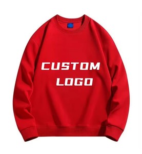 Sweatshirts unisexes en éponge française 100% coton de haute qualité sweatshirts vierges surdimensionnés à col rond personnalisés - Product Image 4