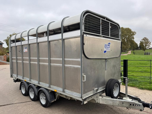 Livraison Rapide Remorque Agricole pour Bétail 14 pieds 7x12 7x14 6x12 6x14 Remorque Agricole Robuste Meilleure Offre Promotionnelle - Product Image 1