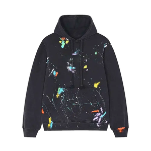 Venta al por mayor de encargo de alta calidad 500GSM 400GSM bordado Hooie lavado ácido de los hombres sudaderas con capucha sudaderas - Product Image 1