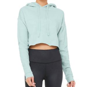 NOUVEAU vente en gros sweat à capuche vierge surdimensionné personnalisé crop top sweats à capuche femme vêtements femmes sweats à capuche - Product Image 6
