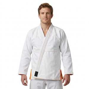 Uniforme de Jiu Jitsu Brasileño Blanco para Adultos Unisex, Kimono Premium de BJJ, 100% Algodón, Resistente para Grappling - Product Image 1