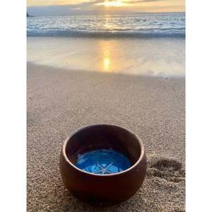 Cuenco de resina antiguo hecho a mano, diseño Chapado en Color verde de una sola pieza, respetuoso con el medio ambiente, personalizado para hoteles, restaurantes, cena - Product Image 3