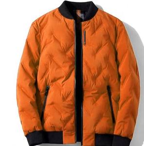 Chaqueta de Invierno Unisex 100% Poliéster, Chaqueta Casual con Cierre, Estilo Universitario, Logotipo Personalizado, Sin Cuello, Teñido con Hilo, Chaquetas para Hombre - Product Image 2