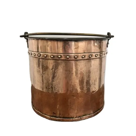 Copper and brass coal bucket fire antique quality pits outdoor accessories for home garden patio fire ash coal bucket fireplace