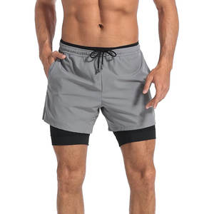 Pantalones Cortos Deportivos Casuales para Hombre de Alta Calidad, Cintura Media, Transpirables, de Secado Rápido, Ligeros, de Spandex/Poliéster para la Temporada de Verano - Product Image 3