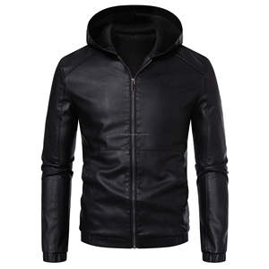 <b>Men</b> High Street Stand Collar <b>Jacket</b> Plain Dyed Breathable Windproof Eco-Friendly Fashion Genuine Leather Plus Winter Outdoor - Product Image 1