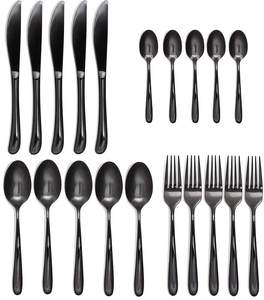 Ensemble de couverts en acier inoxydable 15 pièces, couverts polis miroir pour la maison, y compris fourchettes cuillères de qualité alimentaire pour la vaisselle à usage quotidien - Product Image 6