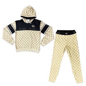 Sudaderas con Capucha para Mujer, Diseño Personalizado, Patrón de Sublimación Sólido, Lona, Traje de Uso Diario - Product Image 1