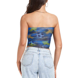 Trendy Streetwear Tank <b>Top</b> <b>for</b> <b>Women</b> Sublimation High Street Style Breathable Eco-Friendly Short Sporty Casual Outfit - Product Image 2