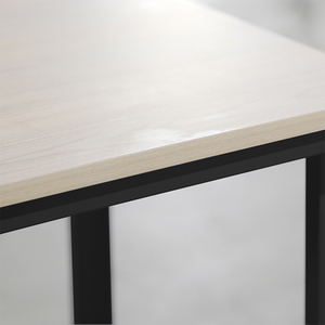 Meubles de bureau durables et modernes, bureau multifonctionnel avec structure en fer, pieds en fer - Assemblage facile, design contemporain pour usage commercial - Product Image 4