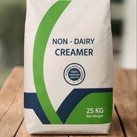 Sac en papier kraft biodégradable de 25 kg, résistant à l'humidité, avec couche intérieure en PE, poignée en corde de coton et bec verseur pour poudre de crème et produits laitiers
